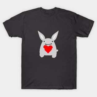 rabbit holding a heart T-Shirt